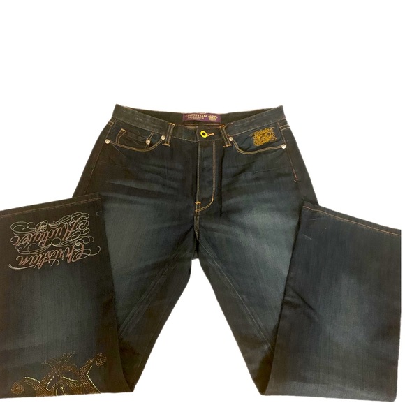 Rare vintage Christian Audigier for Ed Hardy men’s jeans - Picture 3 of 9